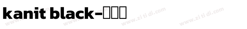 kanit black字体转换